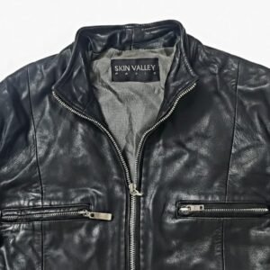 Men's Classic Black Leather Jacket