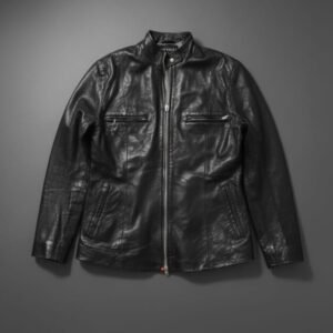 Men's Classic Black Leather Jacket
