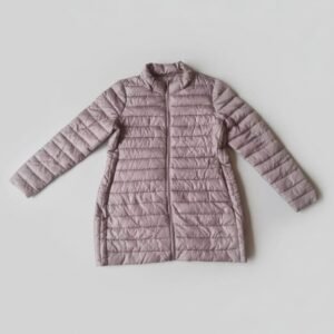 Women's Lightweight Long Puffer Jacket – Quilted Insulated Winter Coat