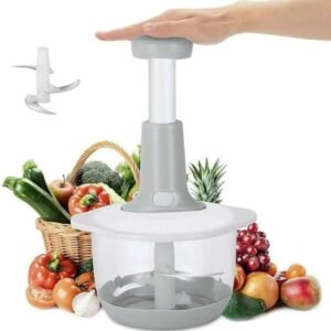 Garlic Slicer | Hand press Food Chopper 2L