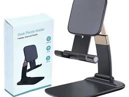 Desk Mobile Phone Holder Stand Adjustable Metal Desktop Tablet Stand Universal Table Phone Holder for iPhone Samsung iPad Xiaomi Huawei