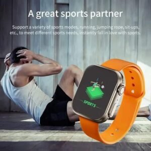 D20 Ultra Smart Watch Heart Rate Blood Pressure Oxygen Monitor Fitness Tracker Bluetooth Sports Smart Watch for Men & Women