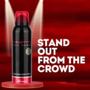 Rasasi Chastity Pour Homme Body Spray 200ml – Long Lasting Men Deodorant Spray | Original Rasasi Fragrance for Daily Freshness