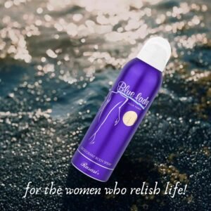 Blue Lady Body Spray by Rasasi 200ml – Long Lasting Women Deodorant Perfume Spray, Fresh Floral Fragrance, Premium Ladies Body Spray