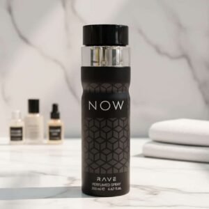 Now Body Spray for Men 200ml – Rave Now Perfumed Spray Long Lasting Fresh Fragrance Deodorant for Daily Use & All Day Confidence