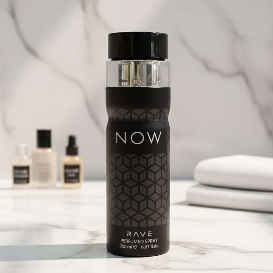 Now Body Spray for Men 200ml – Rave Now Perfumed Spray Long Lasting Fresh Fragrance Deodorant for Daily Use & All Day Confidence